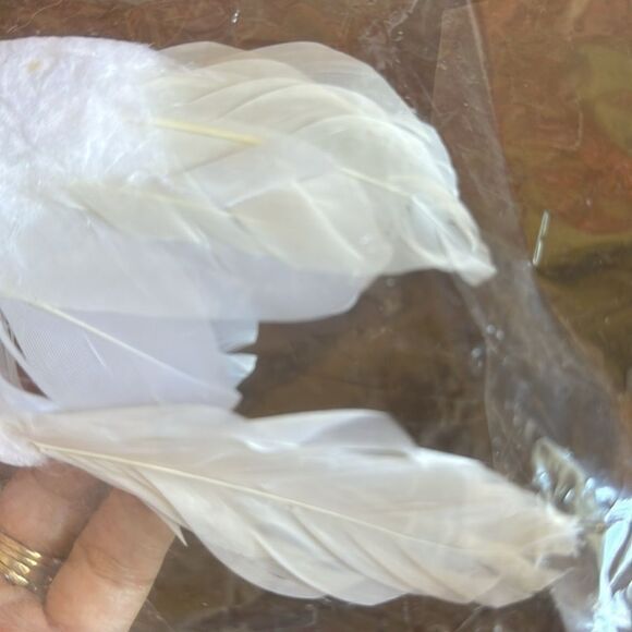 Vintage new in packaging white feathered bird Christmas decoration/ornament - Picture 5 of 9